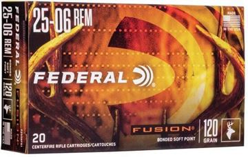 Picture of Federal Fusion Rifle Ammo - 25-06 Rem, 120Gr, Fusion, 20rds Box