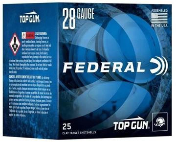 Picture of Federal TGS2821 7.5 Top Gun Shotshell, 28 Gauge, 2-3/4, 3/4oz 1,330 Feet Per Second #7.5, 25 Rounds Per Box
