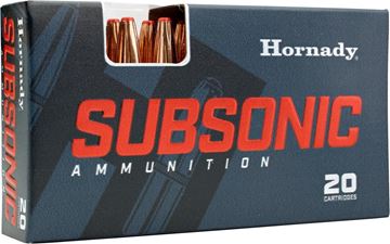 Picture of Hornady Subsonic Rifle Ammo - 7.62x39, 255Gr, Sub-X, 20rds Box, 1050fps