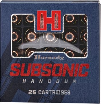 Picture of Hornady Subsonic Handgun Ammo - 9mm Luger, 147Gr, XTP, 25rds Box