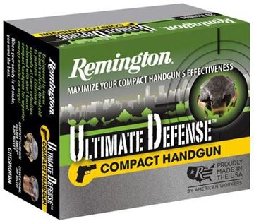 Picture of Remington Ultimate Defense Handgun Ammo - 380 Auto, 102Gr, Golden Saber BJHP, 20rds Box