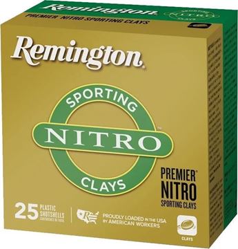Picture of Remington Target Loads, Premier Nitro Gold Sporting Clays Target Loads Shotgun Ammo - 12Ga, 2-3/4", 1oz, #7-1/2, 250rds Case, 1290fps
