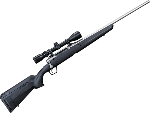 Picture of Savage 57291 Axis XP Stainless Bolt Action Rifle 308 Win, 22" Bbl Ss Blk Syn Stock, 4 Rnd Dm, Weaver 3-9X40