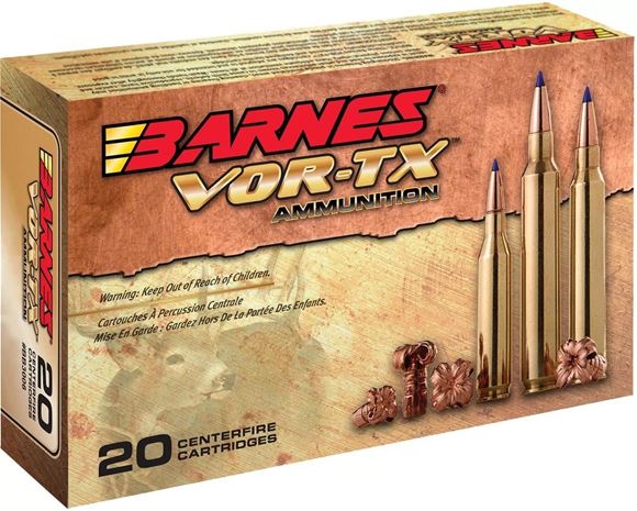 Picture of Barnes VOR-TX Premium Hunting Rifle Ammo - 30-06 Sprg, 168Gr, TTSX BT, 200rds Case