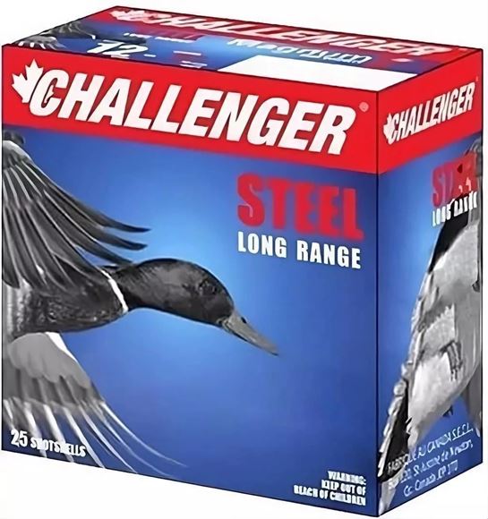 Picture of Challenger Super Steel Magnum Shotgun Ammo - 12Ga, 3", 1-1/8oz, BB, 250rds Case