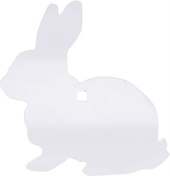 Picture of Engage Precision AR500 Steel Rifle Target Silhouette, 3/8", Full Size Bunny, White.