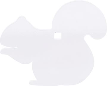 Picture of Engage Precision AR500 Steel Rifle Target Silhouette, 3/8", Full Size Squirrel, White.