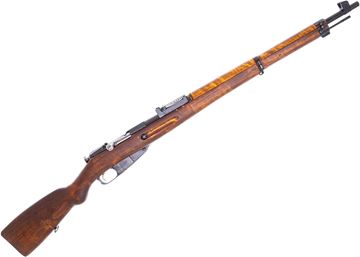 Picture of Used Finnish M39 Mosin Nagant Bolt-Action Rifle, 7.62x54R, 27.5" Barrel, Full Military Wood, VKT 1942 Manufacture, Good Condition