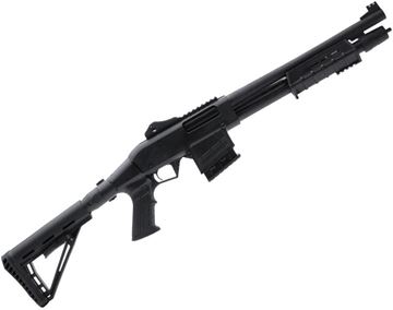 Picture of Canuck Recon 2 Pump Action Shotgun - 12ga, 3", 15" Chrome Lined, 4" Barrel Extension, Ghost Ring Rear & Fiber Optic Front Sight, Synthetic Pistol Grip Stock, Top Rail, 1x2 rd / 1x10 rd15 Mag, Chokes(F,M,C)