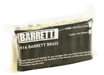 Picture of Barrett Primed Brass Cases - 416 Barrett, 25ct Bag