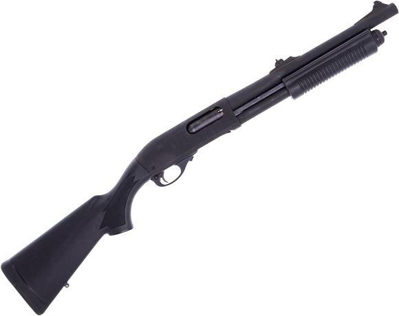 Picture of Used Remington 870 Police Pump-Action 12ga, 3" Chamber, 14" Barrel w/ Rifle Sights, Mod Choke, Parkerized, Speedfeed Stock, Very Good Condition