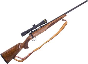 Picture of Used Steyr Zephyr II Bolt-Action Rifle, 22LR, 19.7" Barrel, Bavarian Style Walnut Stock, With Leupold VX-Freedom 2-7x33 Rimfire Riflescope, Leather Sling, 2 Mags, Good Condition