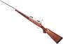 Picture of Used Winchester Model 70 Featherweight Stainless Dark Maple Bolt-Action 30-06 Sprg, 22" Barrel, Satin Stainless, Checkered Satin Finish AAAA Dark Maple Stock w/Schnabel Fore-End, With Leupold Bases, Excellent Condition