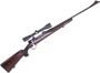Picture of Used Custom Mauser 98 Sporter Bolt-Action Rifle, 30-06 Sprg, 24" Barrel (New, Old Stock, Unfired Barrel), Checkered Walnut Stock, Bedded Action, Dayton Traister Adjustable Trigger, With Nikon 4x40 Riflescope, Fair Condition
