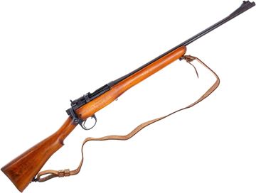 Picture of Used Lee Enfield No4 Mk1 Bolt-Action Rifle, 303 British, 22" Barrel, Walnut Sporter Stock, Leather Sling, 1 Magazine, Good Condition