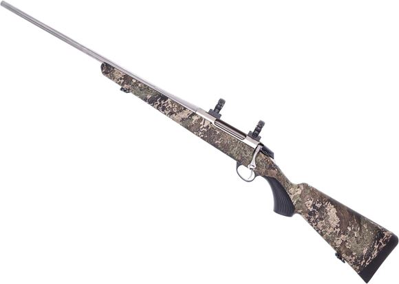 Picture of Used Tikka T3x Superlite LH Bolt-Action 308 Win, 22" Fluted Barrel, Stainless, True Timber Strata Camo Stock, Left Handed, With Leupold 1"  Rings, One Mag, Excellent Condition
