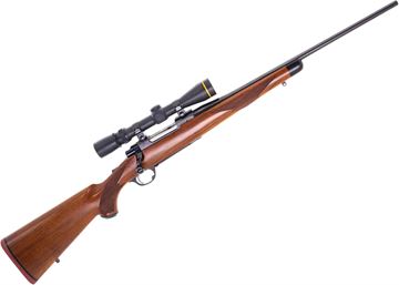 Picture of Used Ruger M77 Ultra Light Bolt-Action 308 Win, 20'' Barrel, With Leupold Vari-X-III 2.5-8x36mm, Gloss Blued, Walnut Stock, Excellent Condition