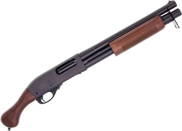 Picture of Used Remington 870 Tac-14 Pump-Action 12ga, 3" Chamber, 14" Barrel, Walnut Bird's Head Grip, +1 Mag Extension, Excellent Condition