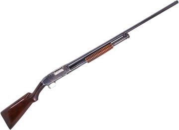 Picture of Used Winchester Model 12 Pump-Action 12ga, 2 3/4" Chamber, 30" Barrel, Full Choke, With Wooden Takedown Case, Fair Condition