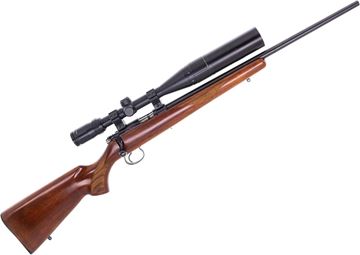 Picture of Used CZ 455 American Bolt-Action Rifle, 22LR, 20.5" Barrel, Walnut Stock, With Bushnell Elite 3200 5-15x44 Riflescope, 2 Magazines, Very Good Condition