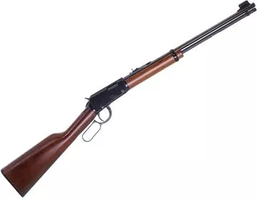 Picture of Used Henry Classic Lever-Action Rifle, 22LR, 18.5" Barrel, Walnut Stock, With Manual, Scope Rings, Some Marks on Receiver Otherwise Good Condition