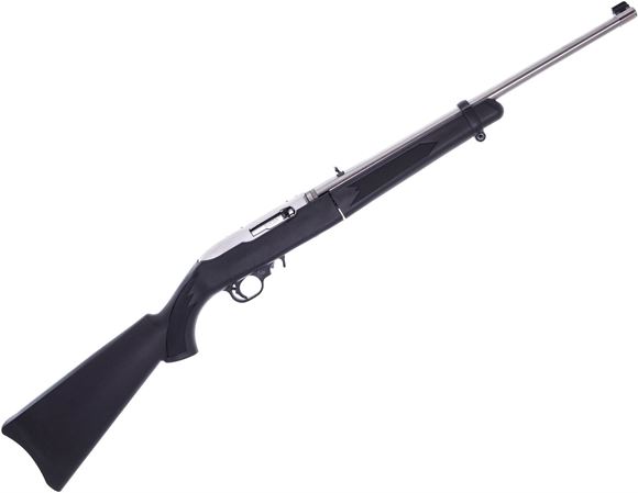 Picture of Used Ruger 10/22 Takedown Semi-Auto Rifle, 22 LR, 18.5" Barrel, Stainless, Black Synthetic Stock, Original Takedown Case, 2 Magazines, Pistol Grip Cap Removed Otherwise Good Condition