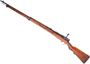 Picture of Used Arisaka Type 38 Bolt-Action Rifle, 6.5 Japanese, 31.5" Barrel, Blued, Full Military Wood Stock, Chrysanthemum Intact, Dust Cover, Bayonet, Koishikawa Factory, Crack on Tang, Otherwise Good Condition