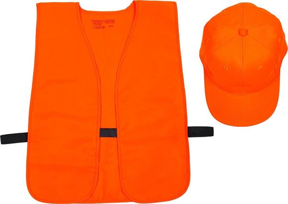 Picture of Allen 17555 Hat & Vest Combo, Adult Blaze Orange