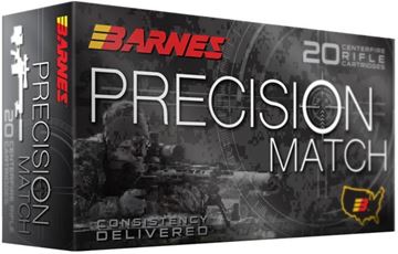 Picture of Barnes Precision Match Rifle Ammunition - 308 Win, 175 Gr, Open-Tip Match (OTM), 20rds Box