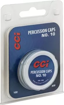 Picture of CCI Primers, Muzzleloader Precussion Caps & Musket Caps - #10, Percussion Cap For Revolvers w/#10 Nipples, 100ct Pack