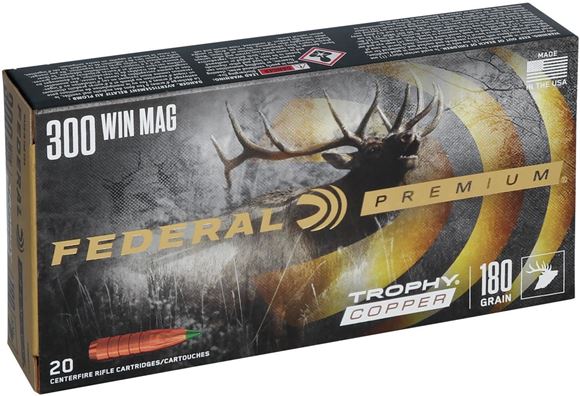Picture of 300 Win Mag, 180Gr, Trophy Copper, 20rds Box