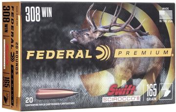 Picture of Federal Premium Vital-Shok Rifle Ammo - 308 Win, 150Gr, Nosler Partition, 20rds Box
