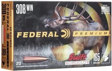 Picture of Federal Premium Vital-Shok Rifle Ammo - 308 Win, 150Gr, Nosler Partition, 20rds Box
