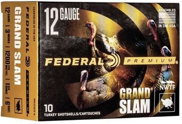 Picture of Federal Premium Grand Slam Shotgun Ammo - 12Ga, 3", 1-3/4oz, 1200fps, #6, 10rds Brick