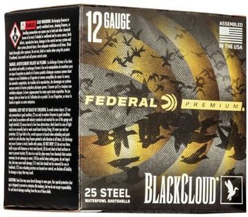Picture of Federal Premium Black Cloud Steel Shotgun Ammo - 12Ga, 3-1/2", 1-1/2oz, #2, 25rds Box, 1500fps