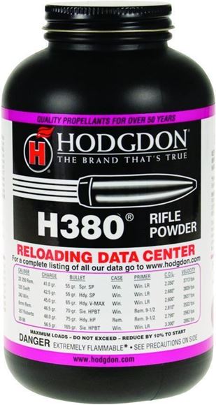 Picture of Hodgdon 3801 H380 Smokeless Rifle Powder 1Lb Can State Laws Apply