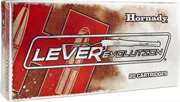 Picture of Hornady 82733 LEVERevolution Rifle Ammo 308 MARLIN, FTX, 160 Grains 2660 fps, 20, Boxed