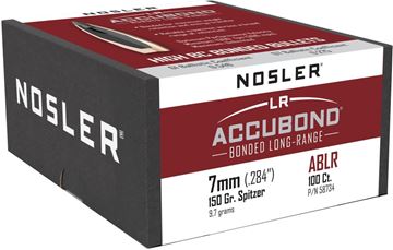 Picture of Nosler Bullets, AccuBond Long Range - 7mm (.284"), 150Gr, Spitzer, 100ct Box