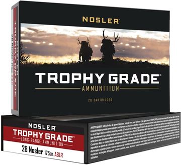 Picture of Nosler Trophy Grade Rifle Ammo - 28 Nosler, 175Gr, AccuBond Long Range, 20rds Box