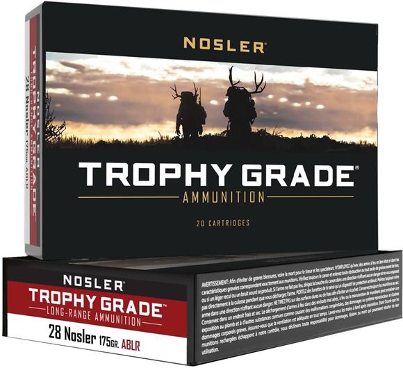 Picture of Nosler Trophy Grade Rifle Ammo - 28 Nosler, 175Gr, AccuBond Long Range, 20rds Box