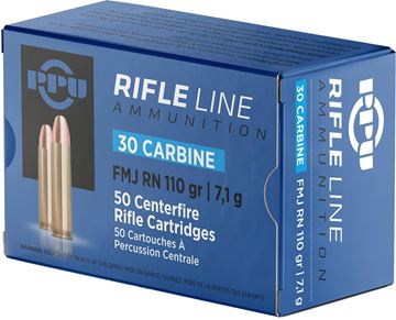 Picture of PPU PP30F Rifle Ammo 30 Carbine FMJ 110gr