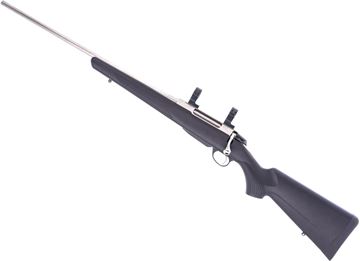 Picture of Used Tikka T3X LH Bolt Action Rifle, Stainless 22.4" Barrel, 6.5 Creedmoor, Synthetic Stock, Left Hand, 30mm Talley Rings, 1 Mag, Very Good Condition