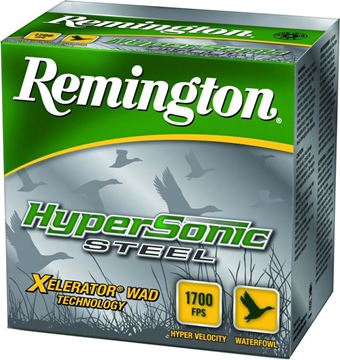 Picture of Remington 26793 HyperSonic Steel Shotshell 12 GA, 3-1/2 in, No. BB 1-3/8oz, 1700 fps, 25 Rnd per Box
