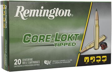 Picture of Remington 29037 Core-Lokt Tipped Rifle Ammo 30-06 SPR, 180 Gr, 2745 fps, 20 Rnd