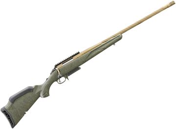 Picture of Ruger 46932 American Gen II Predator Bolt Action Rifle, 7MM-08 Rem, 22" Spiral Burnt Bronze Bbl, Green Splatter Stk, 3+1 Rnd
