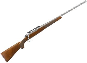 Picture of Ruger 57108 Hawkeye Hunter Bolt Rifle, 30-06 SPRG, 22" BBL, Walnut S/S, Pic Rail, 4 rd