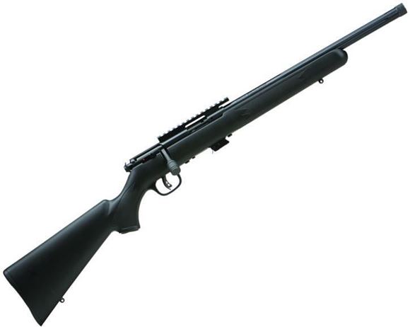 Picture of Savage 28702 Mark II FV-SR Bolt Action Rifle 22 LR, RH, 16.5 in Matte Black, Syn Stk, 5+1 Rnd, Accu-Trigger