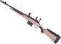 Picture of Used Savage 110 Scout Bolt-Action Rifle, 308 Win, 18.5" Barrel, Blued, FDE Synthetic Stock, Steiner 30mm Scope Rings, Muzzle Brake, 3 Magazines, Forward-mounted Rail, Rear Aperture Sight, Original Box, Very Good Condition