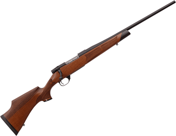 Picture of Weatherby Vanguard Camilla Bolt Action Rifle - 308 Win, 20", 1/2-28 Threaded,  Matte Blued, Raised Comb & Lower Stock Angle, 13" LOP, Satin Finish "A" Grade Turkish Walnut Stock With Rosewood Forend Cap, Fleur de Lis Checkering, 5rds