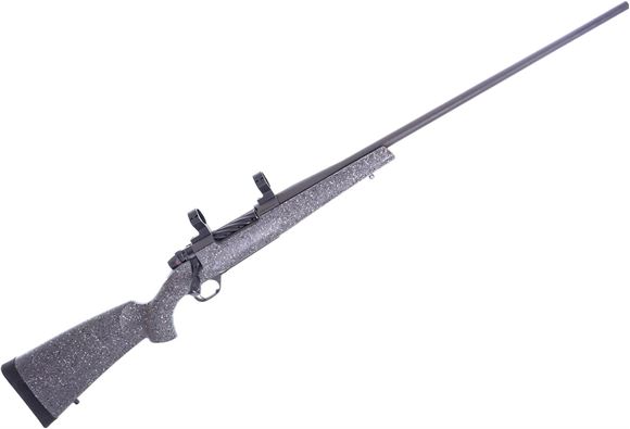 Picture of Used Weatherby Mark V Hunter Bolt-Action 300 Win Mag, 26" Barrel, Grey Cerakote, Speckled Grey Synthetic Stock, Talley 30mm Rings, Bolt Knob Scuffed, Otherwise Very Good Condition